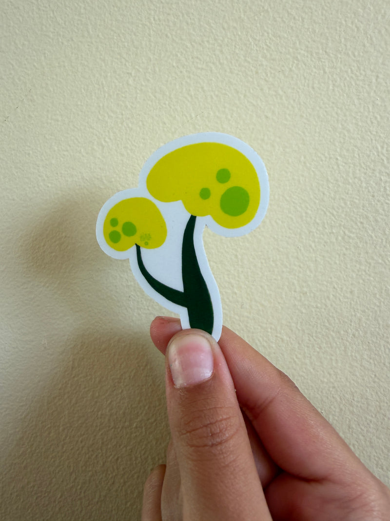 Gouache mushroom art