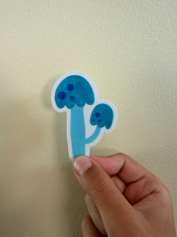 Vinyl mushroom stickers